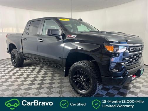 Black 2025 Chevrolet Silverado 1500 Custom Trail Boss