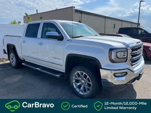White Frost Tri-Coat 2018 GMC Sierra 1500 SLT