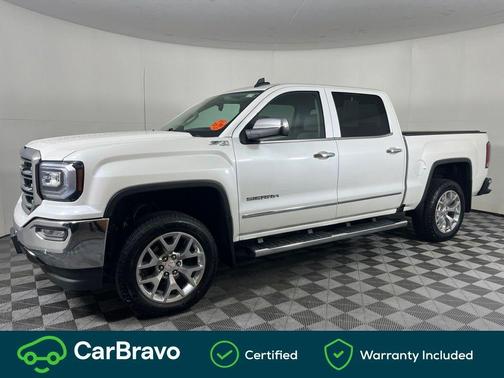 White Frost Tri-Coat 2018 GMC Sierra 1500 SLT