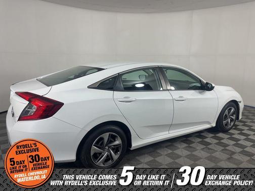 White 2020 Honda Civic LX