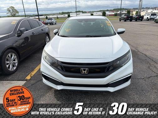 White 2020 Honda Civic LX