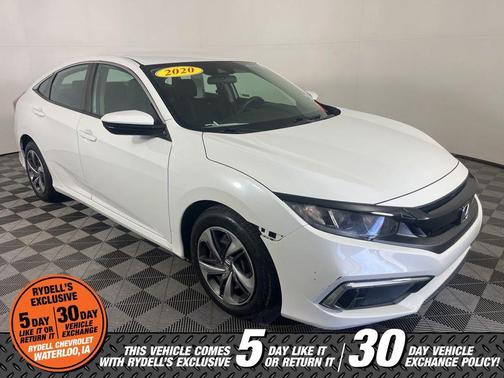 White 2020 Honda Civic LX