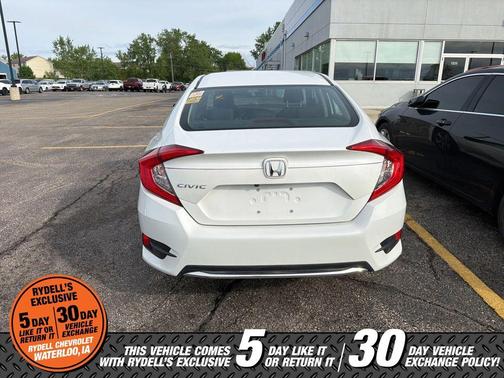 White 2020 Honda Civic LX