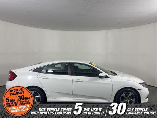 White 2020 Honda Civic LX