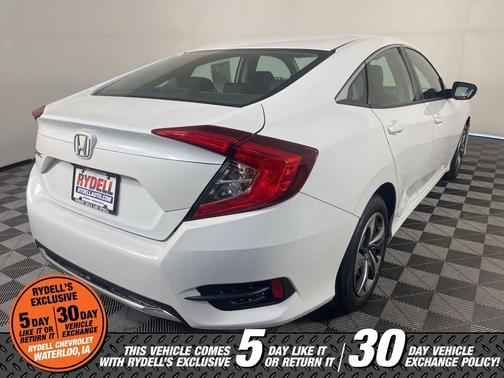 White 2020 Honda Civic LX