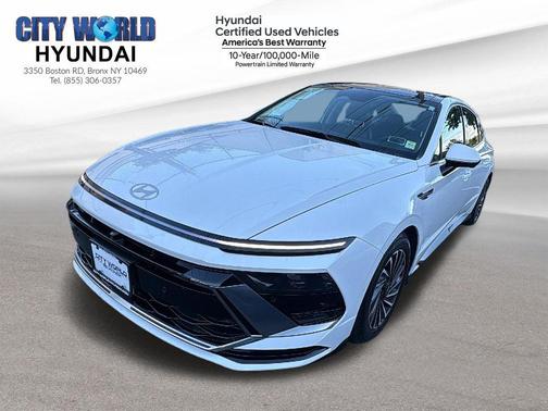 Serenity White 2025 Hyundai SONATA Hybrid Limited