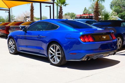 Blue 2017 Ford Mustang EcoBoost Premium