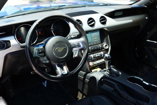 Blue 2017 Ford Mustang EcoBoost Premium