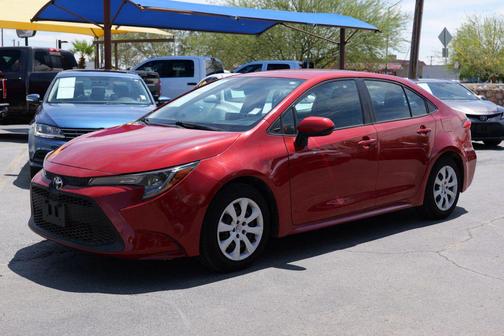 Barcelona Red Metallic 2021 Toyota Corolla LE