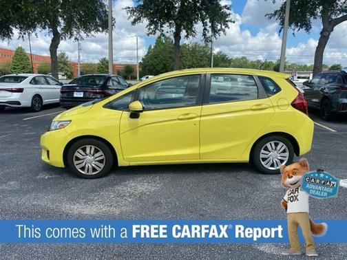 Yellow 2015 Honda Fit LX