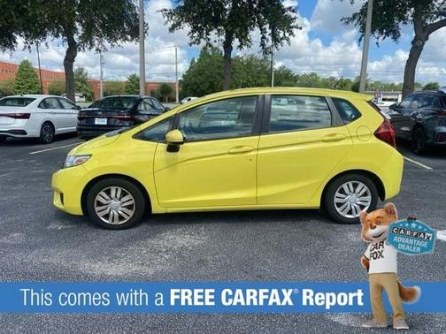 Yellow 2015 Honda Fit LX