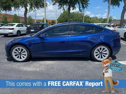 Deep Blue Metallic 2021 Tesla Model 3 Long Range