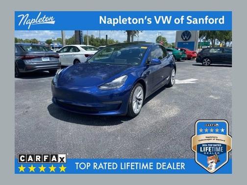 Deep Blue Metallic 2021 Tesla Model 3 Long Range