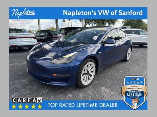 Deep Blue Metallic 2021 Tesla Model 3 Long Range