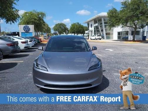 Silver 2025 Tesla Model 3 Long Range
