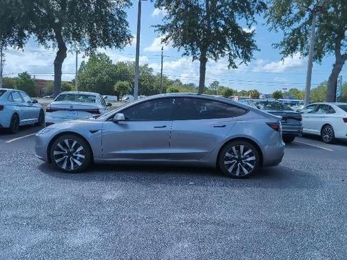 Silver 2025 Tesla Model 3 Long Range