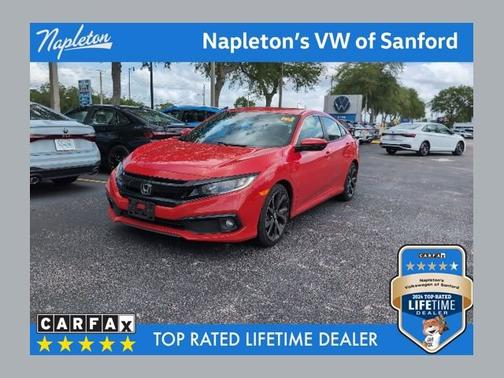 Red 2021 Honda Civic Sport