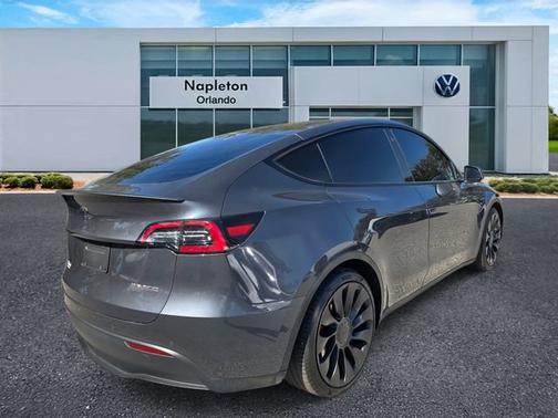Gray 2021 Tesla Model Y Performance
