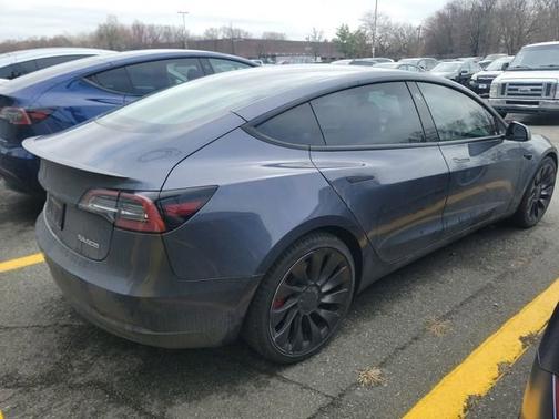 Gray 2023 Tesla Model 3 Performance
