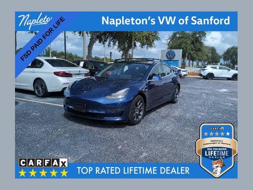 Blue 2020 Tesla Model 3 Long Range