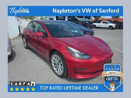 Red Multi-Coat 2022 Tesla Model 3 Long Range