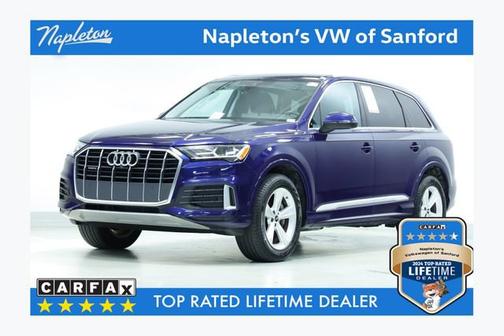Blue 2022 Audi Q7 Premium