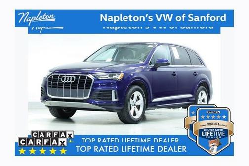 Blue 2022 Audi Q7 Premium