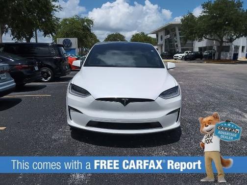 White 2022 Tesla Model X Plaid
