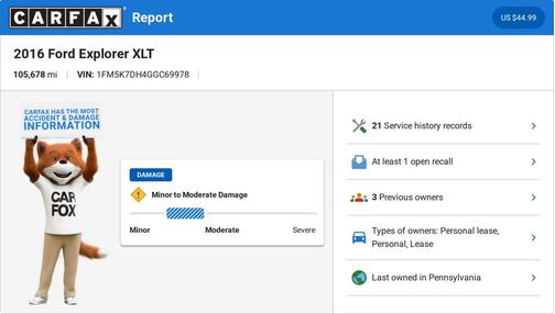 White Platinum Metallic Tri-Coat 2016 Ford Explorer XLT