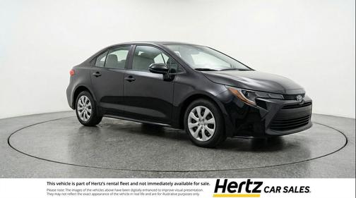 Midnight Black Metallic 2025 Toyota Corolla LE