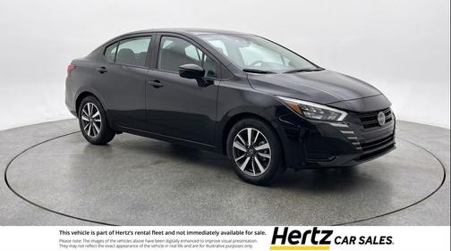 Super Black 2025 Nissan Versa 1.6 SV