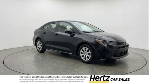 Midnight Black Metallic 2025 Toyota Corolla LE