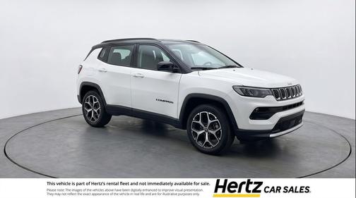 Bright White Clearcoat 2025 Jeep Compass Limited