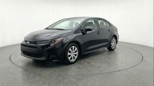 Midnight Black Metallic 2025 Toyota Corolla LE