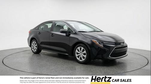 Midnight Black Metallic 2025 Toyota Corolla LE