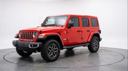Firecracker Red Clearcoat 2025 Jeep Wrangler 4-Door Sahara 4x4