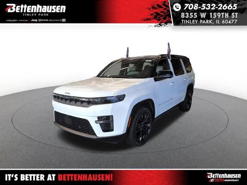 Bright White Clearcoat 2026 Jeep Grand Wagoneer Summit Obsidian