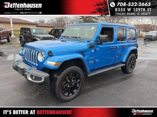 Hydro Blue Pearl 2023 Jeep Wrangler 4xe Sahara