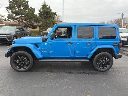 Hydro Blue Pearl 2023 Jeep Wrangler 4xe Sahara