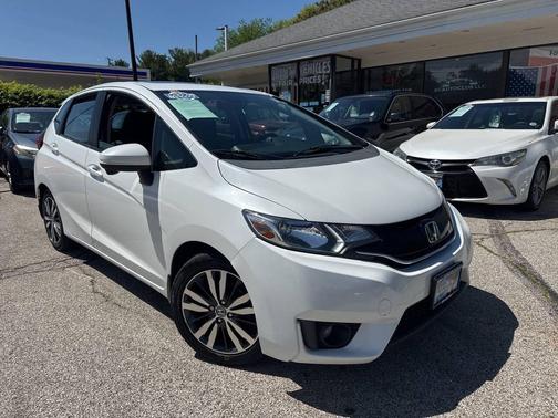 White 2015 Honda Fit EX