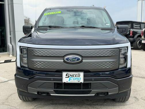 Antimatter Blue Metallic 2023 Ford F-150 Lightning XLT