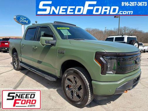 Carbonized Gray Metallic 2022 Ford F-150 Lightning LARIAT