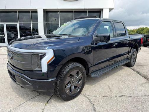 Blue 2022 Ford F-150 Lightning LARIAT