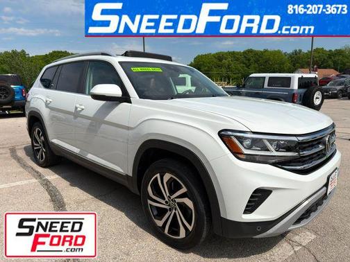 White 2022 Volkswagen Atlas 3.6L SEL