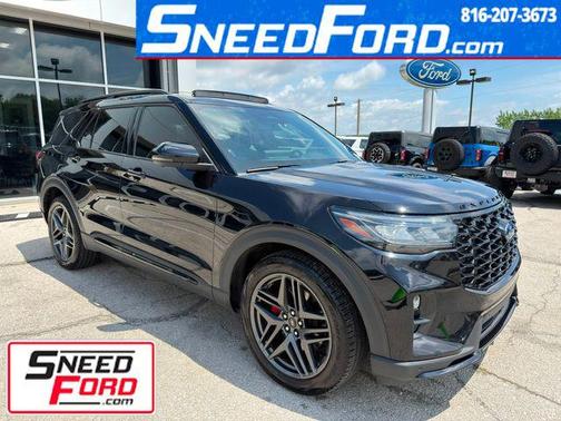 Agate Black Metallic 2025 Ford Explorer ST