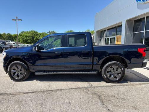 Antimatter Blue Metallic 2024 Ford F-150 Lightning LARIAT