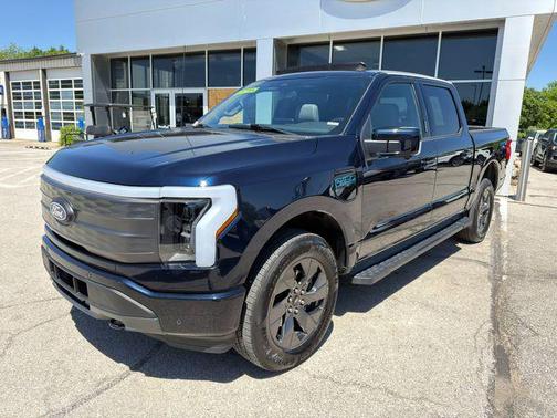 Antimatter Blue Metallic 2024 Ford F-150 Lightning LARIAT