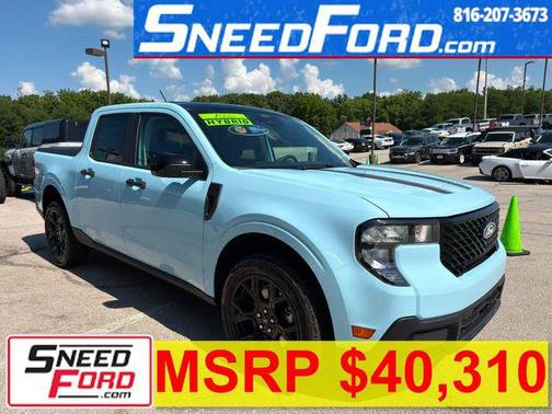 Blue 2026 Ford Maverick XLT