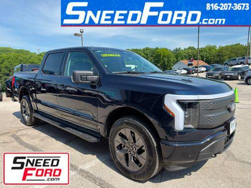 Antimatter Blue Metallic 2024 Ford F-150 Lightning Flash