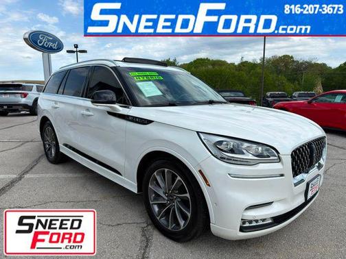 Pristine White Metallic Tri-Coat 2020 Lincoln Aviator Grand Touring AWD